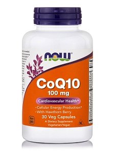 Now Foods CoQ10 100mg with Hawthorn Berry 30veg.caps