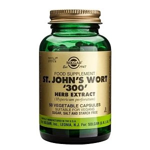 Solgar St. John's Wort '300' Herb Extract (Hypericum perforatum) 50veg.caps
