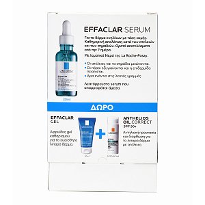 La Roche Posay Effaclar Serum για Σημάδια Ακμής 30ml & Δώρο Effaclar Gel Καθαρισμού 50ml & Δείγμα Anthelios Oil Correct SPF50+ 3ml