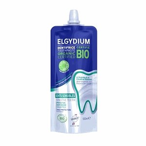 Elgydium Eco Bio Sensitive Βιολογική Πιστοποιημένη Οδοντόκρεμα για Ευαίσθητα Δόντια σε Οικολογική Συσκευασία 100ml