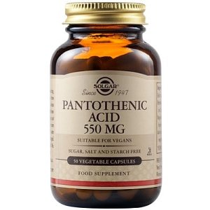 Solgar Pantothenic Acid 550mg 50veg.caps
