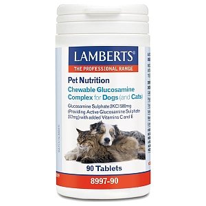Lamberts Pet Nutrition Chewable Glucosamine Complex for Dogs & Cats 90tabs