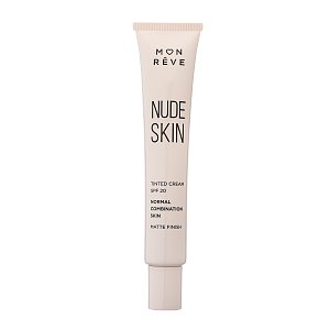 Mon Reve Nude Skin Κρέμα με Χρώμα SPF20 Απόχρωση 102 Medium για Κανονικό/Μικτό Δέρμα 30ml