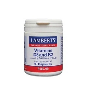 Lamberts Vitamins D3 2000iu & K2 90μg 90caps 