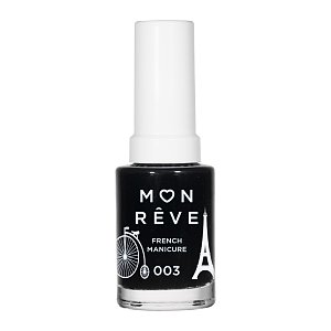 Mon Reve French Manicure Βερνίκι Νυχιών για Γαλλικό Μανικιούρ 003 Black Tip 13ml