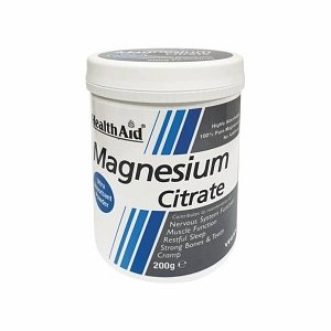 Health Aid Magnesium Citrate Powder Μαγνήσιο σε Μορφή Σκόνης 200g