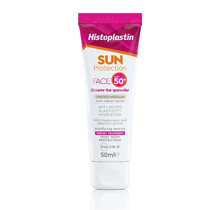 Histoplastin Sun Face Anti Aging Cream to Powder SPF50 Medium Tinted