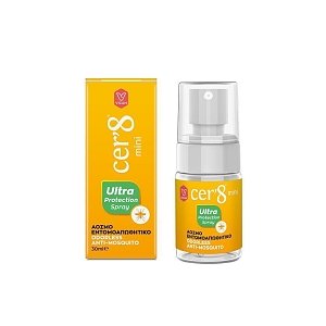 Cer'8 Mini Ultra Protection Άοσμο Εντομοαπωθητικό 30ml