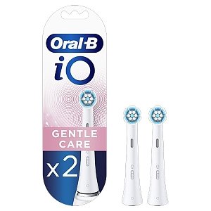 Oral-B iO Gentle Care White Κεφαλές Βουρτσίσματος, 2τμχ