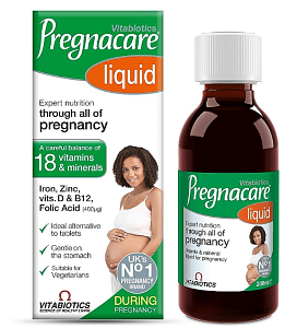 Vitabiotics Pregnacare Liquid Πόσιμο Συμπλήρωμα για τη Διατροφική Υποστήριξη των Γυναικών κατά την Περίοδο της Εγκυμοσύνης  200ml