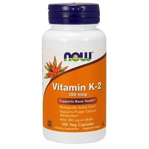 Now Foods Vitamin K-2 100mcg Supports Bone Health 100veg.caps