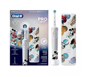 Oral-B Vitality Pro Kids Mickey 3+ Eπαναφορτιζόμενη Oδοντόβουρτσα  & Δώρο Θήκη Ταξιδιού