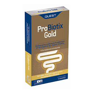 Quest ProBiotix Gold 15 Κάψουλες Προβιοτικά για την ισορροπία της εντερικής χλωρίδας