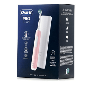 Oral-B Pro Serries 1 Pink Ηλεκτρική Οδοντόβουρτσα 1τμχ & Δώρο Θήκη Ταξιδίου