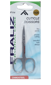 Fraliz F114 Cuticle Scissors Ψαλιδάκι για Πετσάκια Λεπτό Καμπυλωτό 1 Τεμάχιο