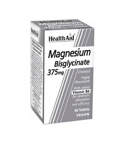 Health Aid Magnesium Bisglycinate 375mg Vegan 60tabs