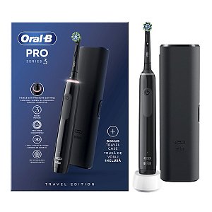 Oral-B Pro Series 3  3500 Black Edition  Ηλεκτρική Οδοντόβουρτσα + Θήκη Ταξιδίου