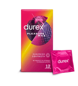 Durex Προφυλακτικά Pleasure Max 12τμχ