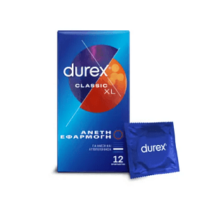 Durex Classic ΧL Άνετη Εφαρμογή Προφυλακτικά 12 τμχ