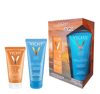 Vichy Promo Capital Soleil Dry Touch Ματ Αποτέλεσμα SPF50+ 50ml και Δώρο After Sun 100ml