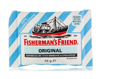 Fisherman's Friend Original Καραμέλες Χωρίς Προσθήκη Ζάχαρης με Γεύση Μινθόλης & Ευκαλύπτου 25g