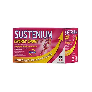 Sustenium Energy Sport Ενυδάτωση & Ενίσχυση της Μυϊκής Αποκατάστασης Γεύση Πορτοκάλι 10φακελάκια