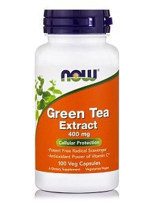 Now Foods Green Tea Extract 400mg Cellular Protection 100veg.caps