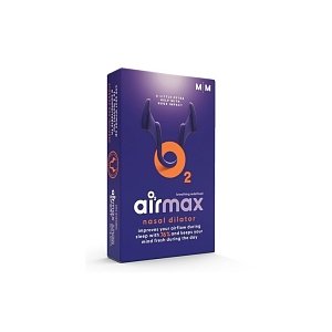 Airmax O2 Nasal Dilator Classic Medium Ρινικός Διαστολέας για Ευκολότερη Αναπνοή 2 Τεμάχια