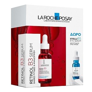 La Roche-Posay Retinol B3 Serum Αντιρυτιδικός Ορός Αναδόμησης & Ανάπλασης με Βιταμίνη B3,30ml με Δώρο Ορό Ματιών Hyalu B5 Eye Serum 5ml