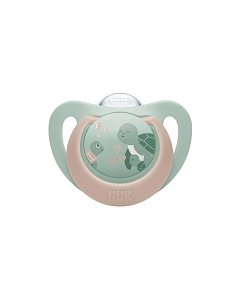 Nuk First Choice Turtle Ορθοδοντική Πιπίλα Σιλικόνης με Θήκη 6-18m 1τμχ