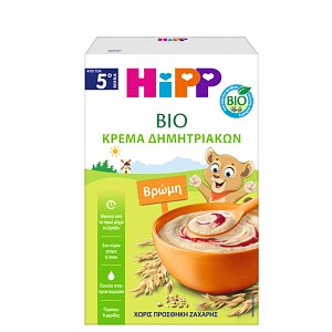 Hipp Bio Κρέμα Δημητριακών με Βρώμη Χωρίς Γάλα με Γλουτένη από τον 5ο Μήνα 200g