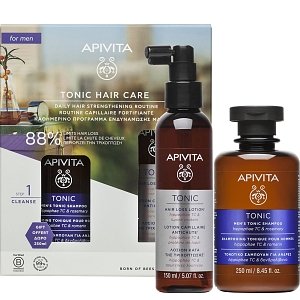 Apivita Promo Men's Tonic Hair Loss Lotion κατά της Τριχόπτωσης 150ml & Τονωτικό Σαμπουάν για Άνδρες 250ml
