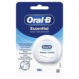 Oral-B Essential Floss Κηρωμένο Οδοντικό Νήμα 50m