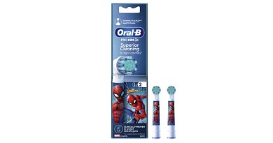 Oral-B Spiderman Pro kids 3+, Ανταλλακτικές Κεφαλές Παιδικής Ηλεκτρικής Οδοντόβουρτσας, 2 τμχ.