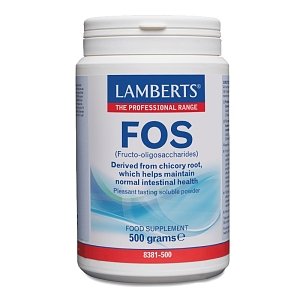 Lamberts FOS (Fructo-oligosaccharides) Φρουκτοολιγοσακχαρίτες με Πανίσχυρη Πρεβιοτική Δράση 500gr