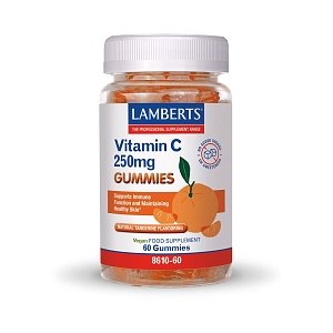Lamberts Vitamin C 250mg Gummies, 60 Ζελεδάκια για παιδιά  4+ ετών με άρωμα Μανταρινιού