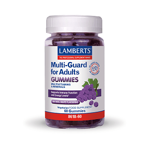 Lamberts Gummies Multi-Guard for Adults Με Φυσική Γεύση Σταφύλι 60 Ζελεδάκια