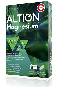 ALTION Magnesium Συμπλήρωμα Διατροφής για Φυσιολογική Λειτουργία του Μυϊκού & Νευρικού Συστήματος 30 Tabs