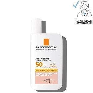 La Roche Posay Anthelios Uvmune 400 Tinted Fluid SPF50+ Αντηλιακό Προσώπου με Χρώμα 50ml