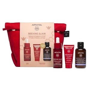 Apivita Promo Beevine Elixir με Beevine Elixir Serum Ορός Προσώπου για Σύσφιξη & κατά των Ρυτίδων, 30ml & Δώρο Κρέμα Προσώπου Σύσφιξης & κατά των Ρυτίδων, 15ml, Αφρό Καθαρισμού, 75ml