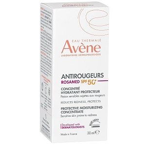 Avene Antirougeurs Rosamed Spf50+, 30ml Προστατευτικό Ενυδατικό Αντηλιακό Συμπύκνωμα Πολύ Υψηλής Προστασίας
