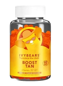 IvyBears Boost Tan Συμπλήρωμα Διατροφής για Λαμπερό Καλοκαιρινό & Μαυρισμένο Δέρμα 60 Ζελεδάκια - Αρκουδάκια