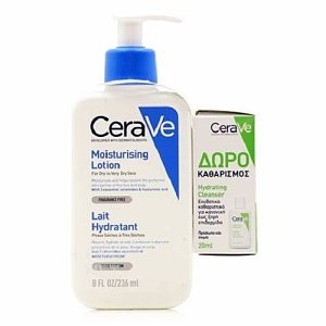 CeraVe Promo Moisturising Face & Body Lotion for Dry to Very Dry Skin 236ml & Δώρο Hydrating Foaming Oil Cleanser 20ml