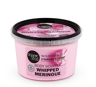 Natura Siberica Organic Shop Σουφλέ Σώματος Organic Shop Basic Whipped Meringue με Φράουλα & Καρύδα, 250ml