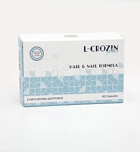 Dermageria L-Crozin Plus Hair Formula Hair & Nail Health Formula 60 Capsules