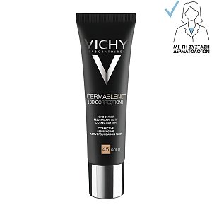 Vichy Dermablend 3D Make-up Προσώπου Απόχρωση 45 | Gold 30ml