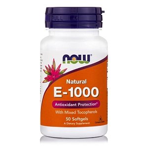 Now Foods Vitamin E-1000 Mixed Tocopherols Συμπλήρωμα Διατροφής, Βιταμίνη E Προστασία του Καρδιαγγειακού Συστήματος 50 softgels