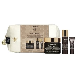 Apivita Promo QUEEN BEE Κρέμα Απόλυτης Αντιγήρανσης & Αναγέννησης Ελαφριάς Υφής Και Δώρο QUEEN BEE Ορός Απόλυτης Αντιγήρανσης & Ανόρθωσης Περιγράμματος 10ml & QUEEN BEE Κρέμα Ματιών Απόλυτης Αντιγήρανσης & Αναζωογόνησης 2ml