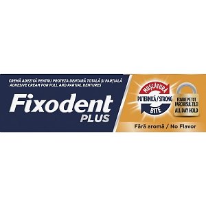 Fixodent Plus Στερεωτική Κρέμα Για Ολικές και Μερικές Τεχνητές Οδοντοστοιχίες 40gr