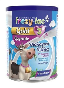 Frezyderm Frezylac Upgrade Gold 3 Βιολογικό Ρόφημα Γάλακτος σε σκόνη μετά τον 10ο μήνα 400g